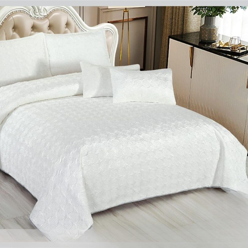 Cuvertura de Pat Catifea – 5 Piese pentru Eleganta si Confort | COD 0032-CF