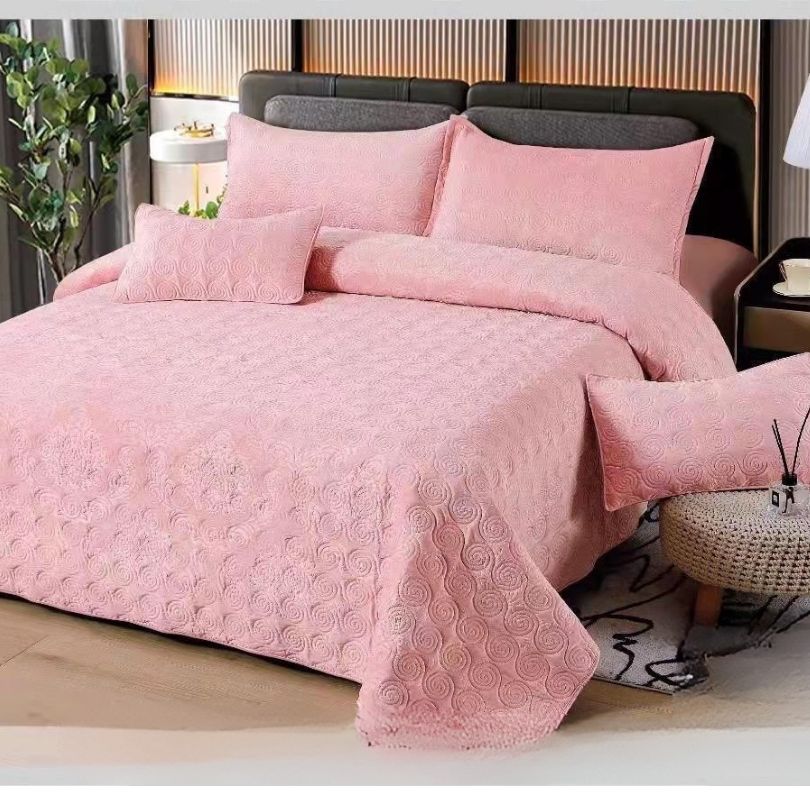 Cuvertura de Pat Catifea – 5 Piese pentru Eleganta si Confort | COD 0033-CF