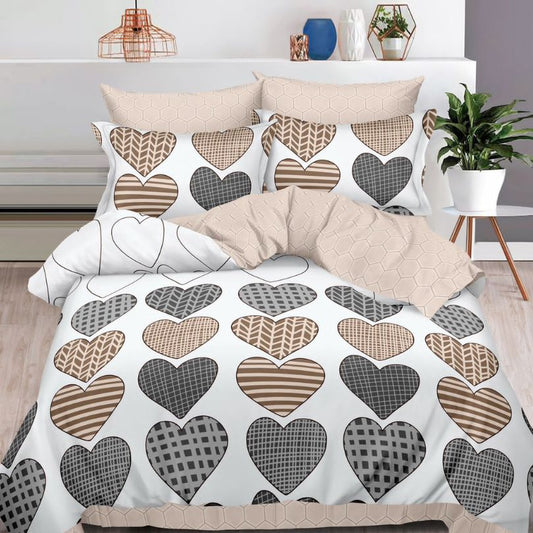 Lenjerie de pat bumbac finet cu elastic – 6 piese: Confort si stil pentru un somn odihnitor | COD 0403-S