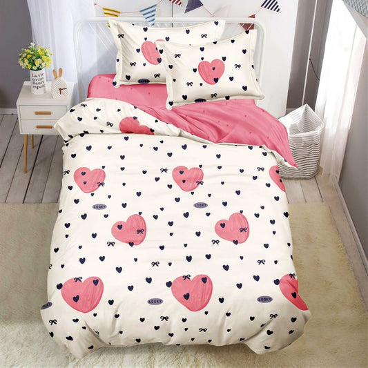 Lenjerie de Pat Bumbac Finet 1 Persoana – 4 Piese. Confort Premium si Design Modern | COD 1224-S