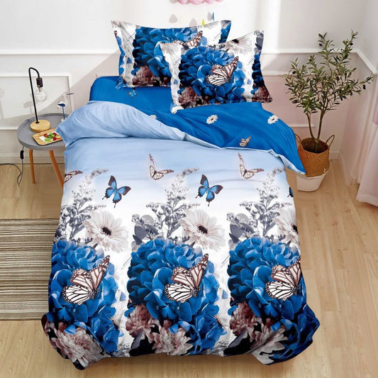 Lenjerie de Pat Bumbac Finet 1 Persoana – 4 Piese. Confort Premium si Design Modern | COD 1225-S