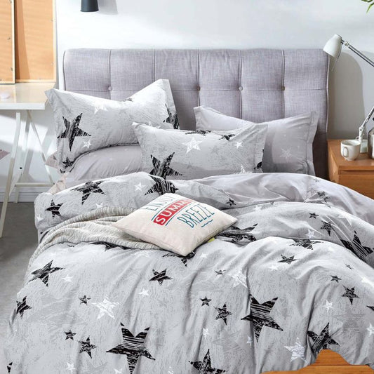 Lenjerie de pat bumbac finet cu elastic – 6 piese: Confort si stil pentru un somn odihnitor | COD 0413-S