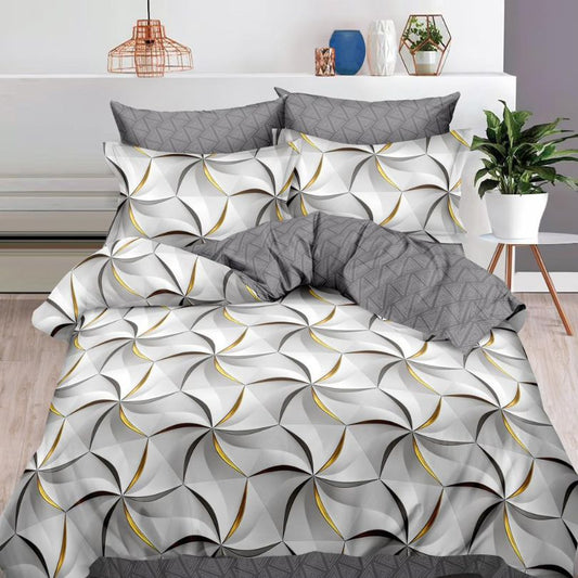 Lenjerie de pat bumbac finet cu elastic – 6 piese: Confort si stil pentru un somn odihnitor | COD 0415-S