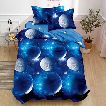 Lenjerie de Pat Bumbac Finet 1 Persoana – 4 Piese. Confort Premium si Design Modern | COD 1228-S