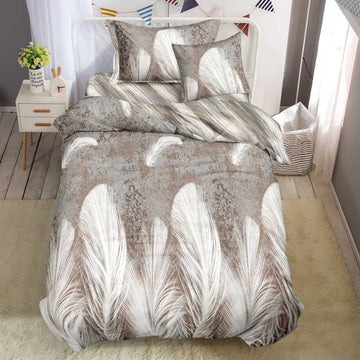 Lenjerie de Pat Bumbac Finet 1 Persoana – 4 Piese. Confort Premium si Design Modern | COD 1231-S