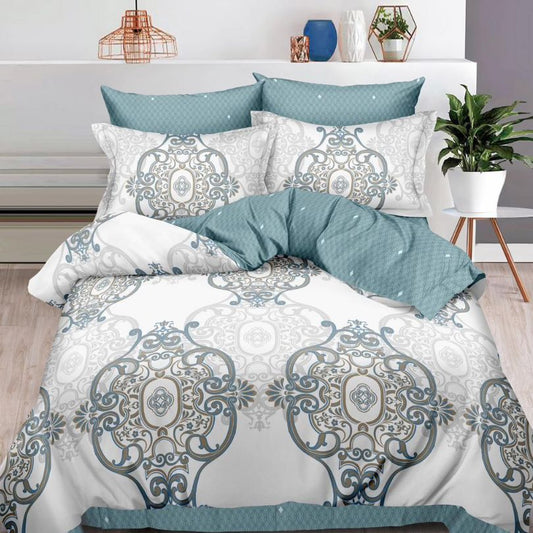 Lenjerie de pat bumbac finet cu elastic – 6 piese: Confort si stil pentru un somn odihnitor | COD 0420-S