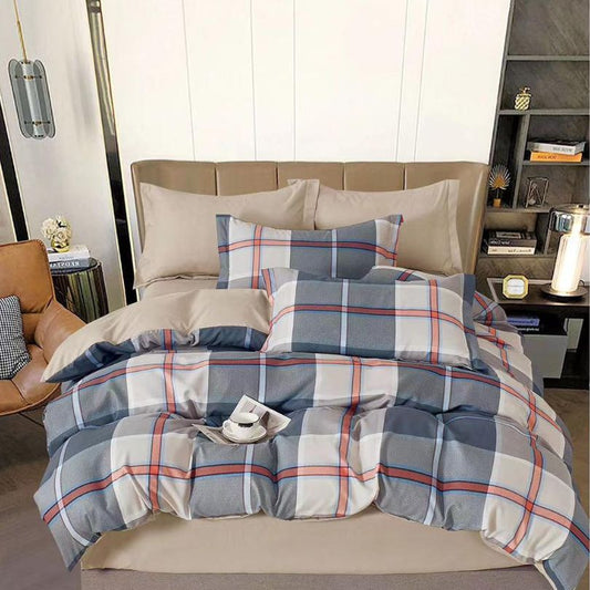 Lenjerie de pat bumbac finet cu elastic – 6 piese: Confort si stil pentru un somn odihnitor | COD 0426-S