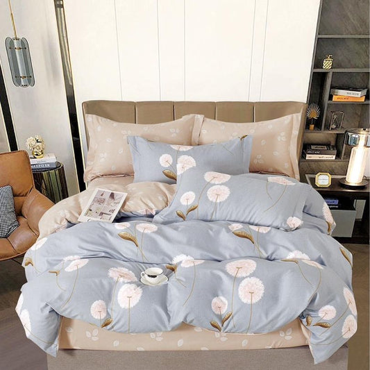 Lenjerie de pat bumbac finet cu elastic – 6 piese: Confort si stil pentru un somn odihnitor | COD 0428-S