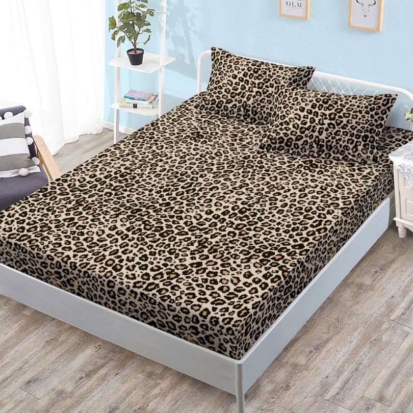 Husa de Pat din Bumbac Finet – Set 3 Piese pentru Confort si Eleganta | COD 1103-S