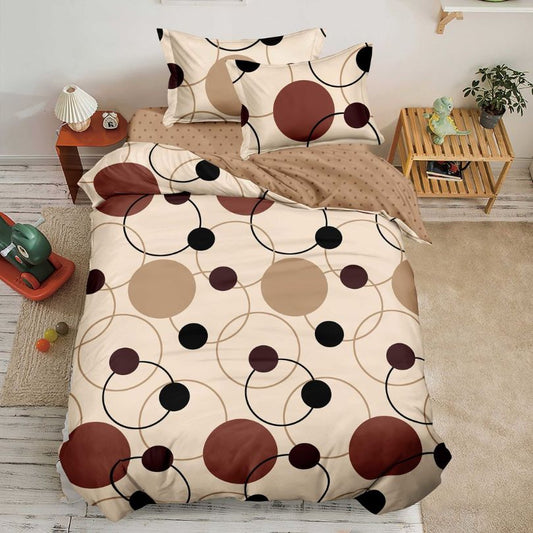 Lenjerie de Pat Bumbac Finet 1 Persoana – 4 Piese. Confort Premium si Design Modern | COD 1206-S