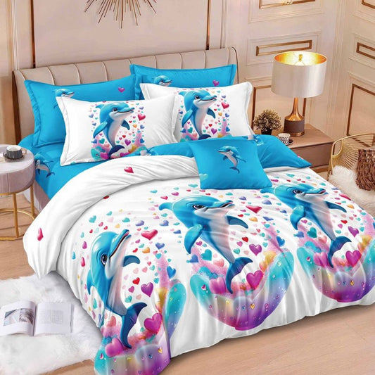 Lenjerie de pat bumbac finet – 6 piese | Eleganta si Confort la Tine Acasa | COD 1192 - S