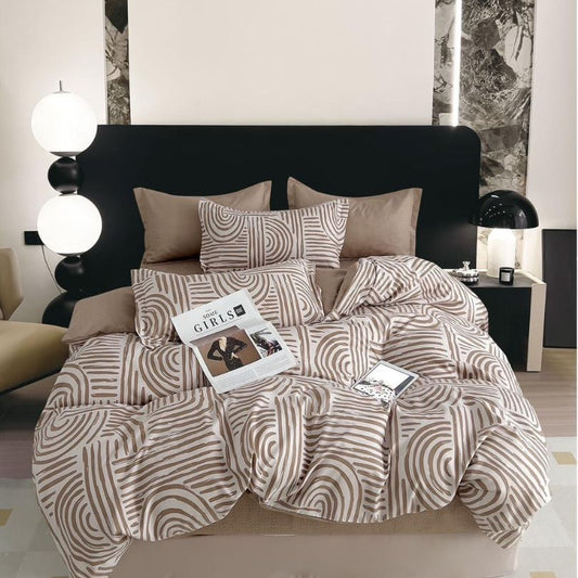 Lenjerie de pat bumbac finet cu elastic – 6 piese: Confort si stil pentru un somn odihnitor | COD 0433-S