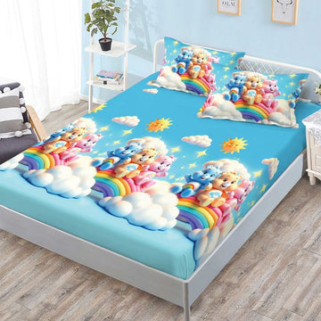 Husa de Pat din Bumbac Finet – Set 3 Piese pentru Confort si Eleganta | COD 1114-S