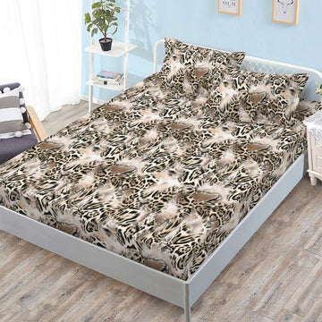 Husa de Pat din Bumbac Finet – Set 3 Piese pentru Confort si Eleganta | COD 1116-S