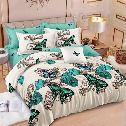 Lenjerie de pat bumbac finet cu elastic – 6 piese: Confort si stil pentru un somn odihnitor | COD 0445-S