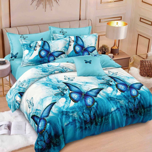 Lenjerie de pat bumbac finet cu elastic – 6 piese: Confort si stil pentru un somn odihnitor | COD 0451-S