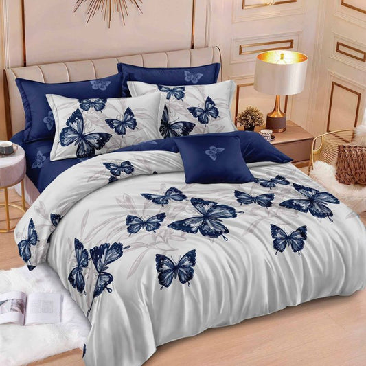 Lenjerie de pat bumbac finet cu elastic – 6 piese: Confort si stil pentru un somn odihnitor | COD 0452-S