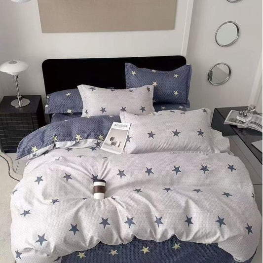 Lenjerie de pat bumbac finet cu elastic – 6 piese: Confort si stil pentru un somn odihnitor | COD 0459-S