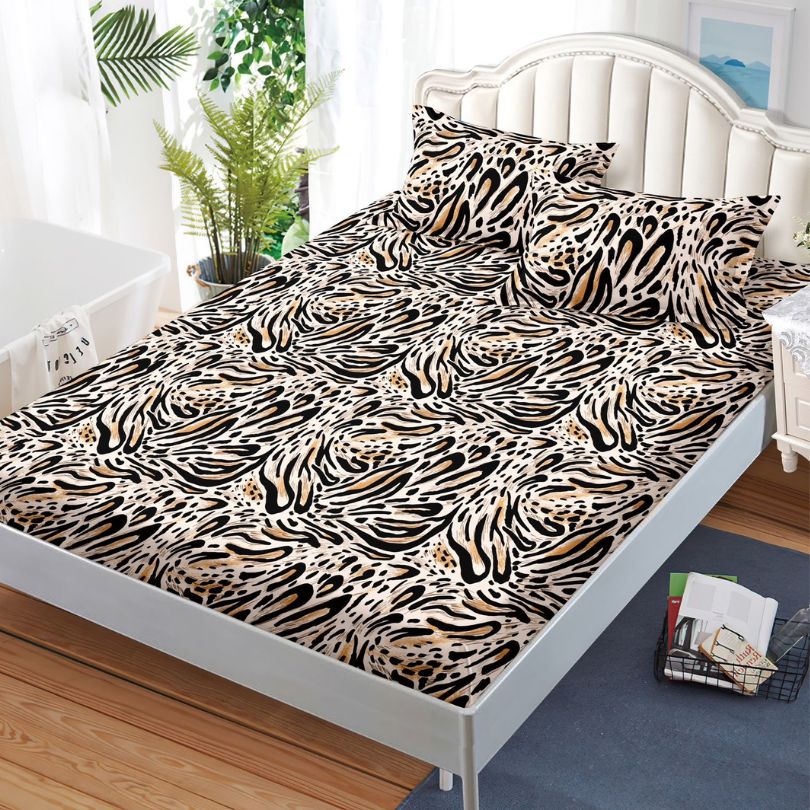 Husa de Pat din Bumbac Finet – Set 3 Piese pentru Confort si Eleganta | COD 1140-S