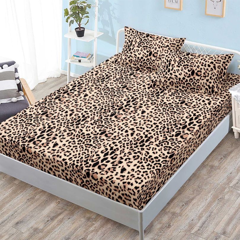 Husa de Pat din Bumbac Finet – Set 3 Piese pentru Confort si Eleganta | COD 1144-S