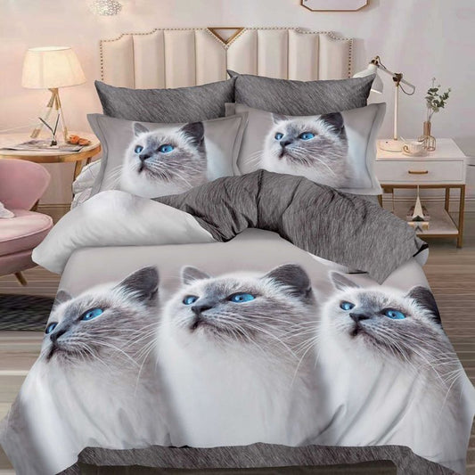 Lenjerie de pat bumbac finet cu elastic – 6 piese: Confort si stil pentru un somn odihnitor | COD 0398-S