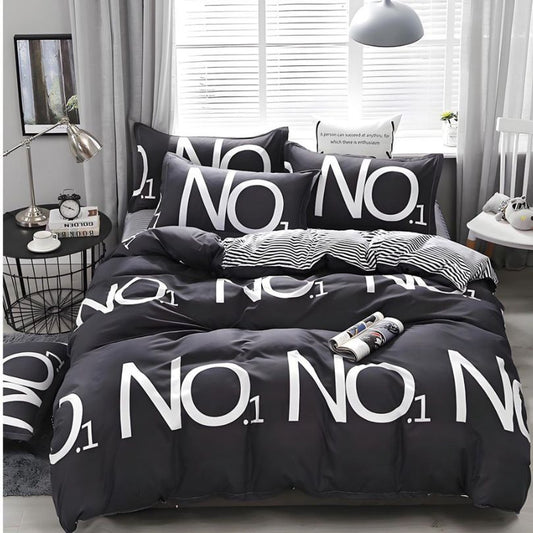 Set lenjerie de pat bumbac satinat 4 piese – Design rafinat și textura delicata, Cod 0900-S