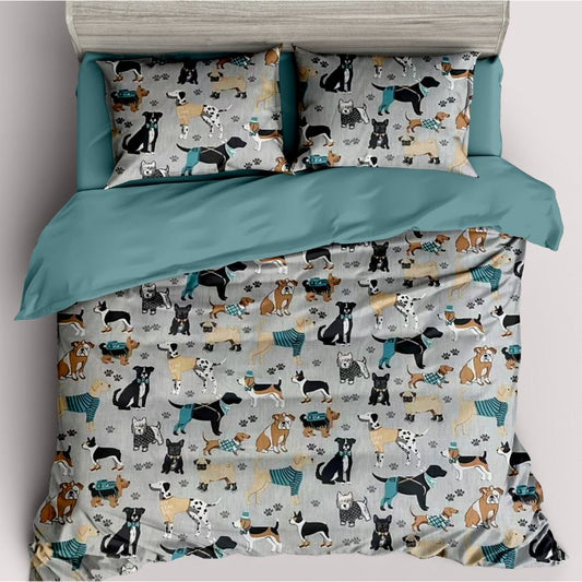 Lenjerie de Pat 1 Persoana din Bumbac 100% – Moale si Respirabila | 0017-PR