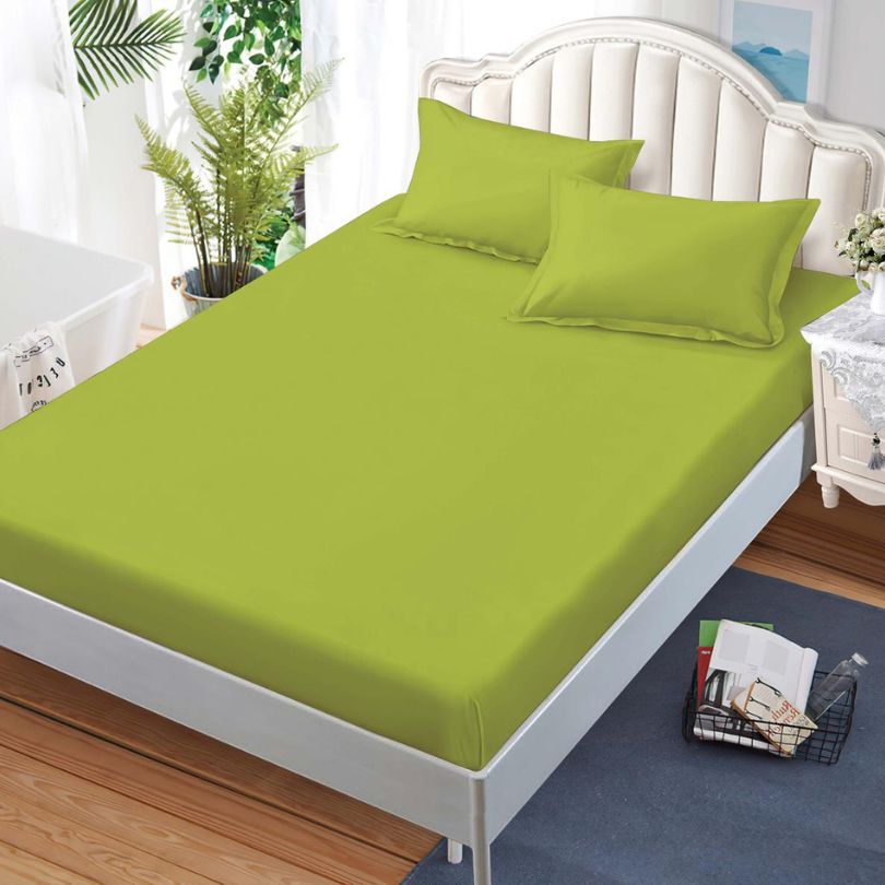 Husa de Pat din Bumbac Finet – Set 3 Piese pentru Confort si Eleganta | COD 1503-S