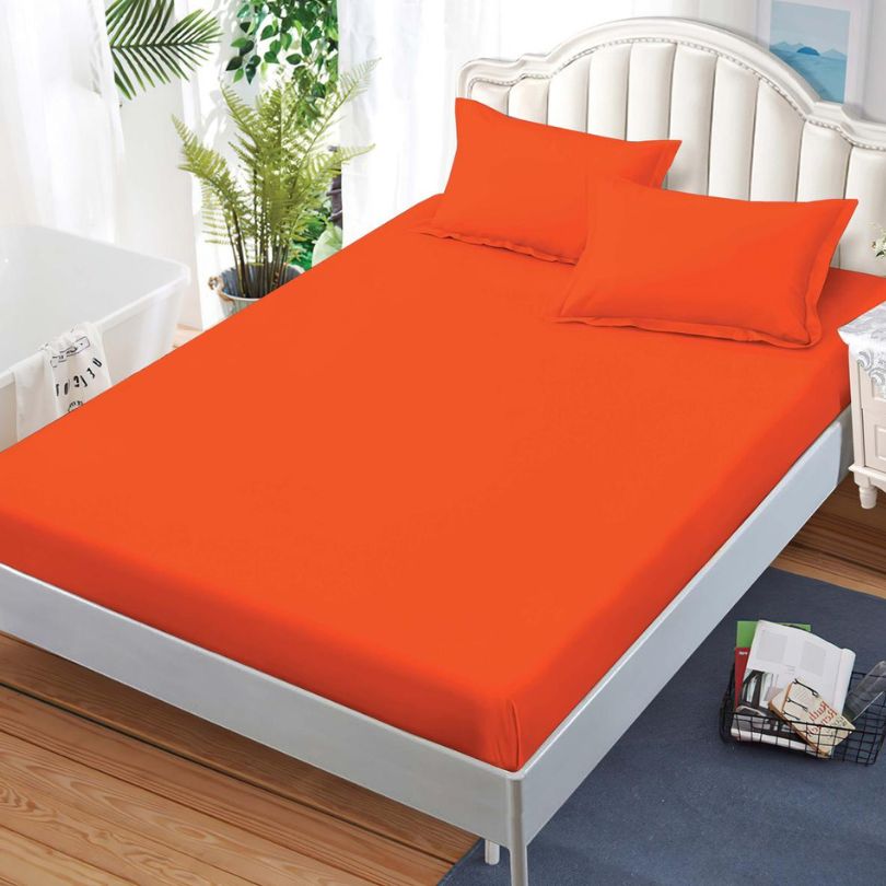 Husa de Pat din Bumbac Finet – Set 3 Piese pentru Confort si Eleganta | COD 1506-S