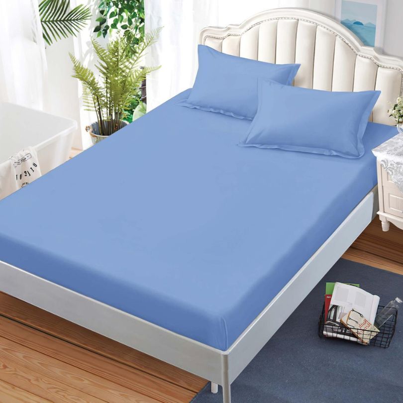 Husa de Pat din Bumbac Finet – Set 3 Piese pentru Confort si Eleganta | COD 1508-S