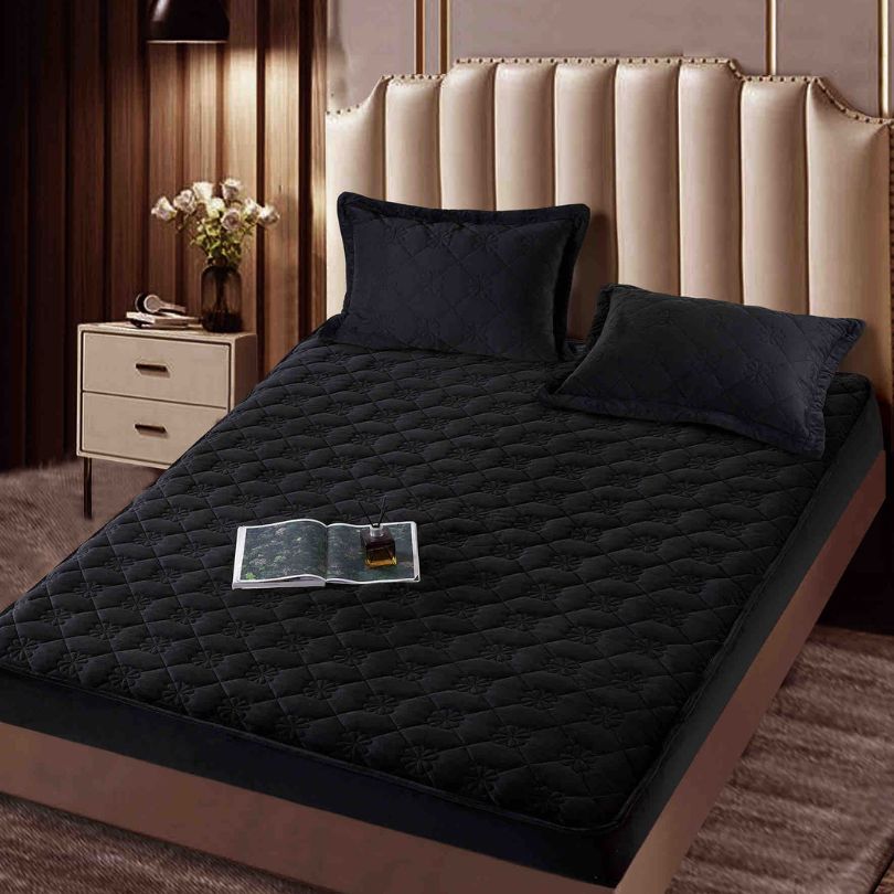 Husa de pat topper catifea – Set complet 3 piese, confort si eleganta pentru patul tau 140X200cm | COD 1549-J