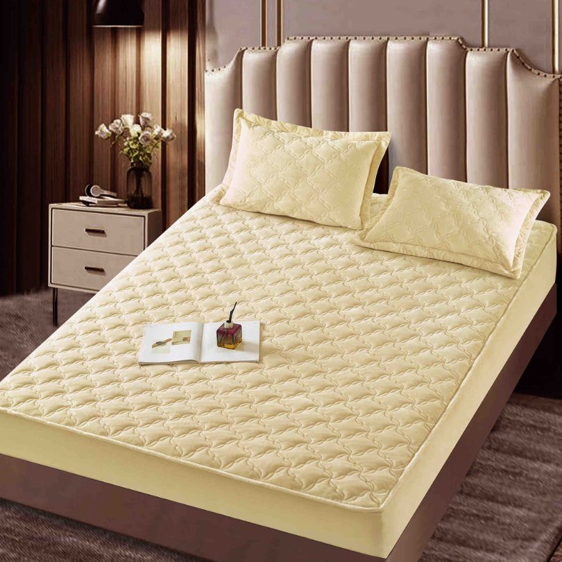 Husa de pat topper catifea – Set complet 3 piese, confort si eleganta pentru patul tau 140X200cm | COD 1553-J