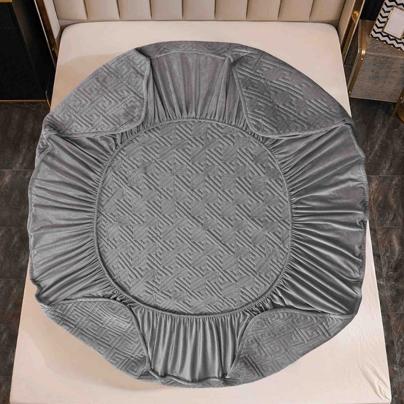 Husa de pat topper catifea – Set complet 3 piese, confort si eleganta pentru patul tau 160X200cm | COD 1537J