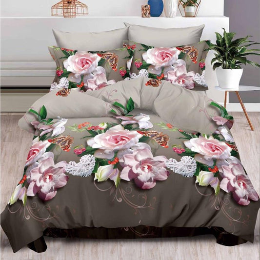 Lenjerie de Pat 3D – 6 Piese din Bumbac Satinat | Culori Vibrante, Confort Premium, Design Modern | COD 1392-S