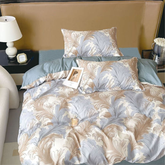 Lenjerie de Pat Bumbac Finet 1 Persoana – 4 Piese. Confort Premium & Design Modern | COD 0672-S