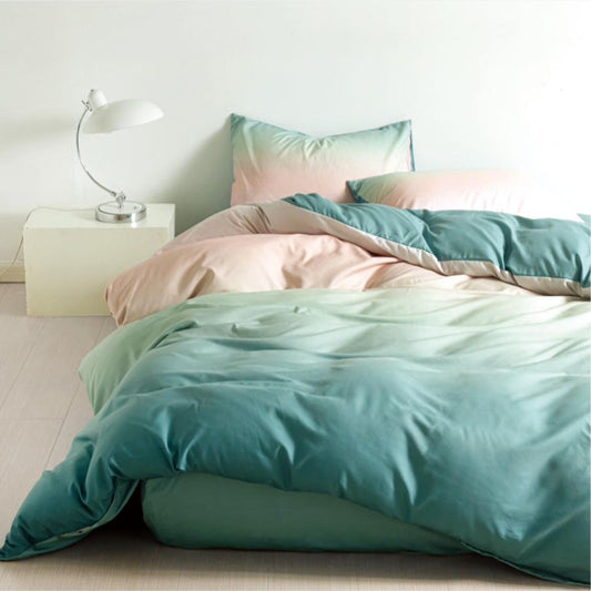 Lenjerie de Pat Bumbac Finet 1 Persoana – 4 Piese. Confort Premium & Design Modern| COD 0678-S