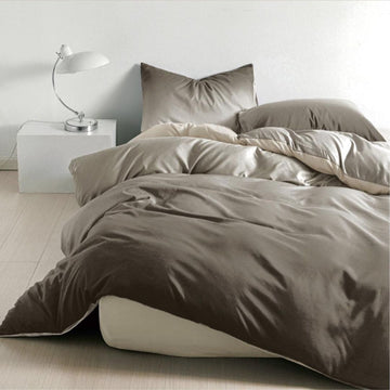 Lenjerie de Pat Bumbac Finet 1 Persoana – 4 Piese. Confort Premium & Design Modern | COD 0694-S