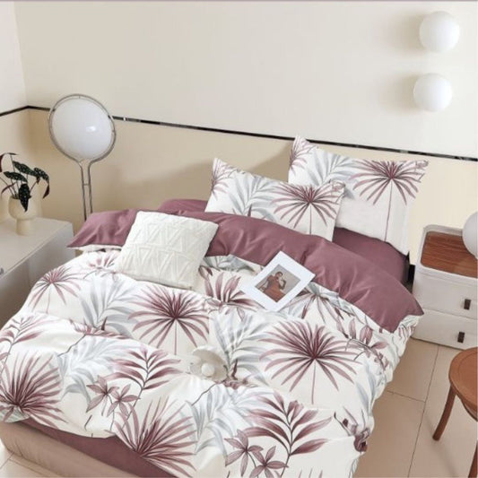 Lenjerie de Pat Bumbac Finet 1 Persoana – 4 Piese. Confort Premium & Design Modern | COD 0701-S