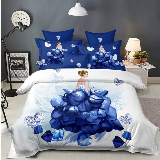 Lenjerie de Pat Bumbac Finet 3D – 6 Piese | Design Modern si Confort Maxim | COD 0693-S