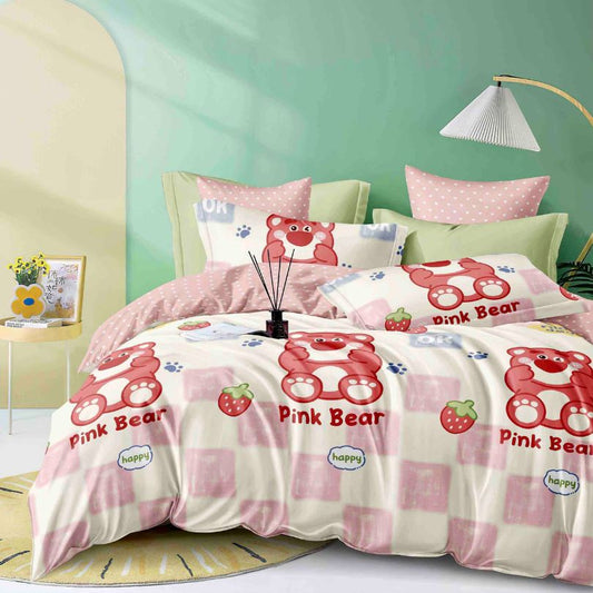 Lenjerie de Pat Bumbac Finet 4 Piese – Confort Premium și Design Modern | COD 0207-J