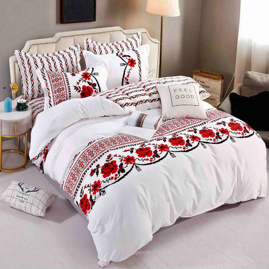 Lenjerie de Pat Bumbac Finet 4 Piese – Confort Premium si Design Modern | COD 0192-J