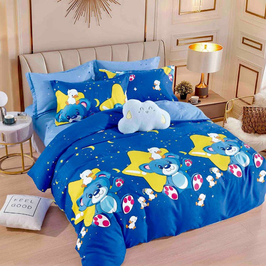 Lenjerie de Pat Bumbac Finet 4 Piese – Confort Premium si Design Modern | COD 0201-J