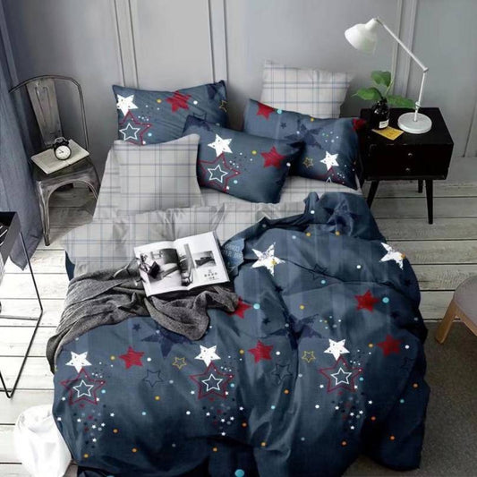 Lenjerie de Pat Bumbac Finet 4 Piese – Confort Premium si Design Modern | COD 1466-J