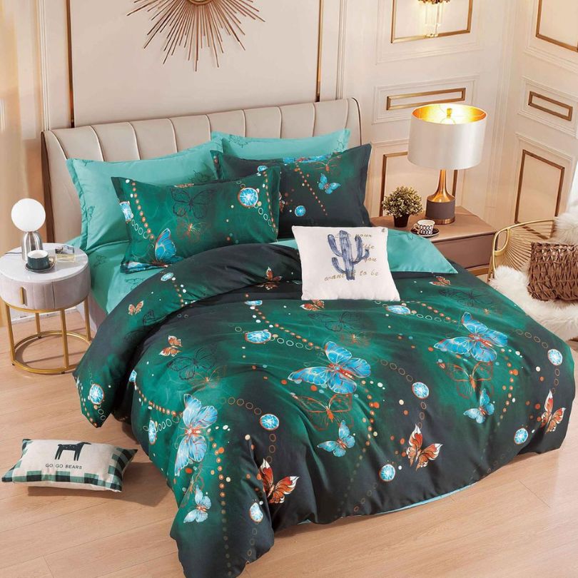 Lenjerie de Pat Bumbac Finet – 6 Piese | Eleganta, Confort si Durabilitate | COD 1121-J