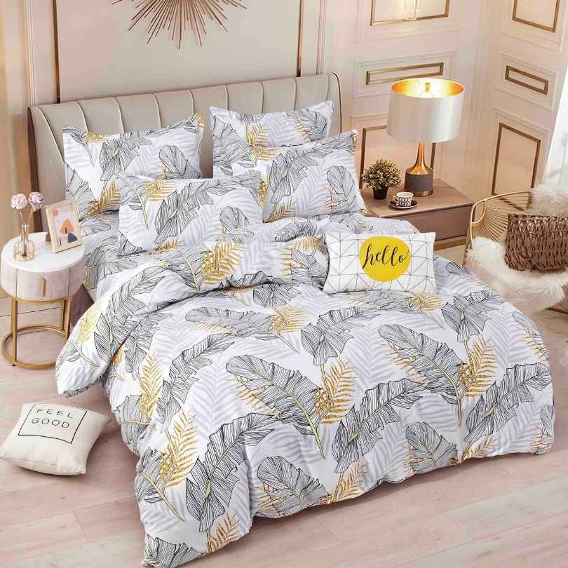 Lenjerie de Pat Bumbac Finet – 6 Piese | Eleganta, Confort si Durabilitate | COD 1203-J