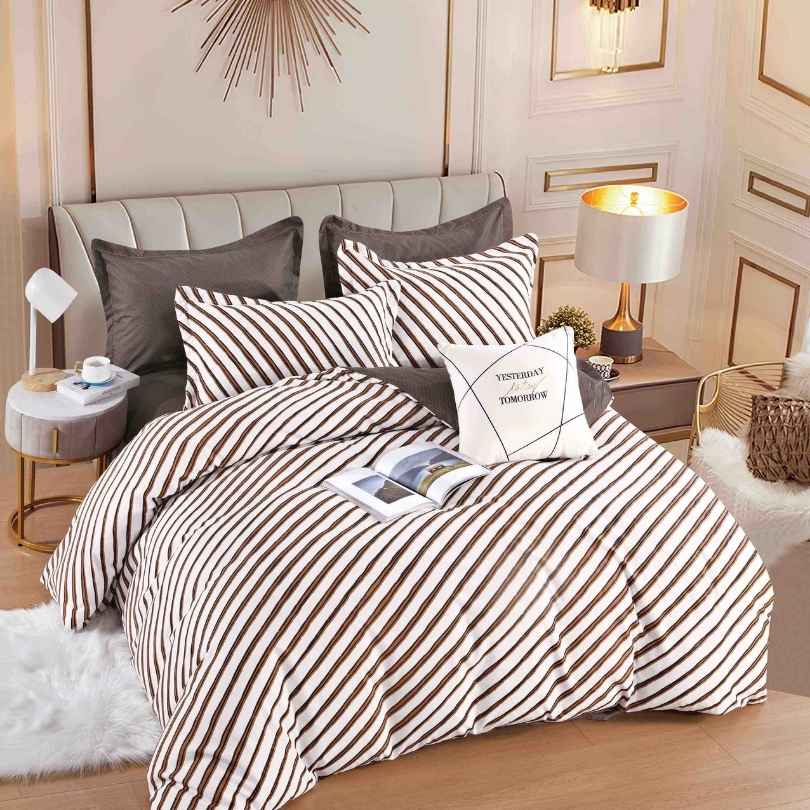 Lenjerie de Pat Bumbac Finet – 6 Piese | Eleganta, Confort si Durabilitate | COD 1204-J