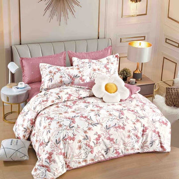 Lenjerie de Pat Bumbac Finet – 6 Piese | Eleganta, Confort si Durabilitate | COD 1208-J