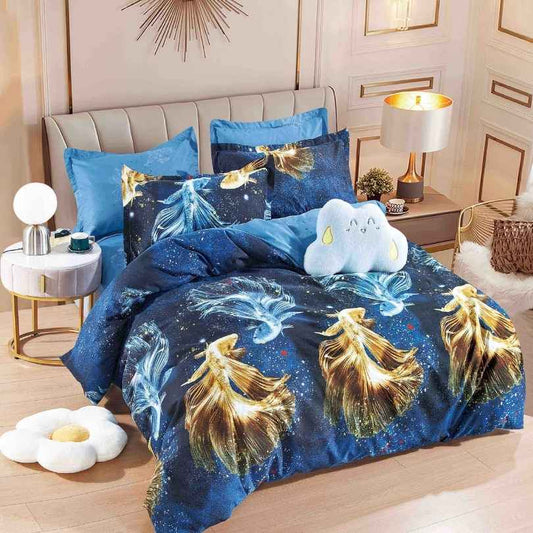 Lenjerie de Pat Bumbac Finet – 6 Piese | Eleganta, Confort si Durabilitate | COD 1237-J