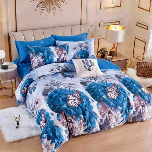 Lenjerie de Pat Bumbac Finet – 6 Piese | Eleganta, Confort si Durabilitate | COD 1247-J