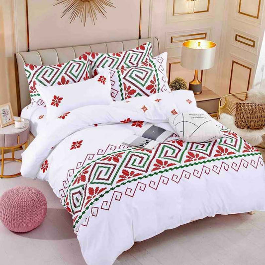 Lenjerie de Pat Bumbac Finet – 6 Piese | Eleganta, Confort si Durabilitate | COD 1271-J